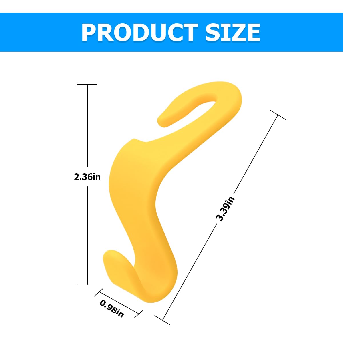 Car Headrest Hooks, 4 Pack Black Hidden Car Seat Hooks, Suitable for Hanging Bags, Shopping Bags, Toys for Kids, Car Accessories for Interior