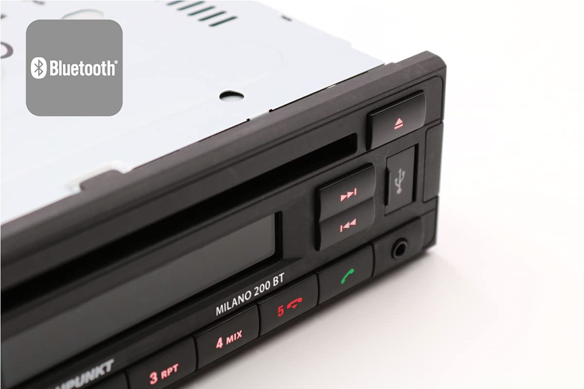 Blaupunkt Milano 200 BT, schwarz, 1-din