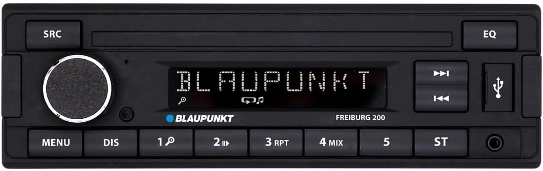 Blaupunkt Freiburg 200, 1-DIN Car Radio, USB, AUX Input, 200 W