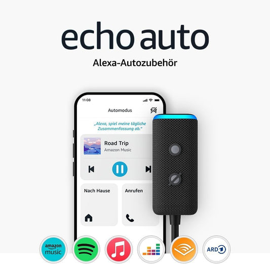 Echo Auto (Newest gen) | Add Alexa to your car