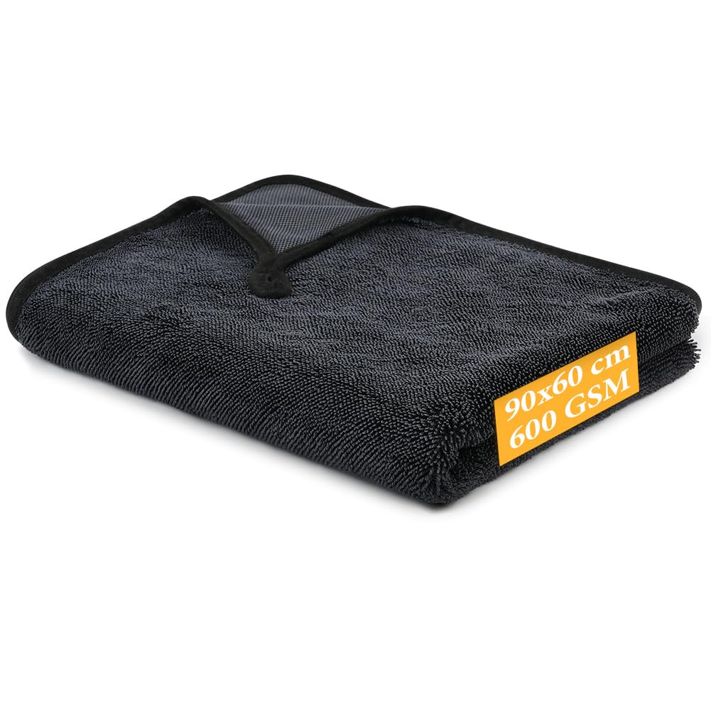 URAQT Mikrofasertücher Auto, 6 PCS 500GSM Mikrofasertücher Multifunktionales Motorrad Fusselfreie Handtuch,Reinigungstuch Microfasertuch für Auto Haushalt Küche Fenster - 30x40CM