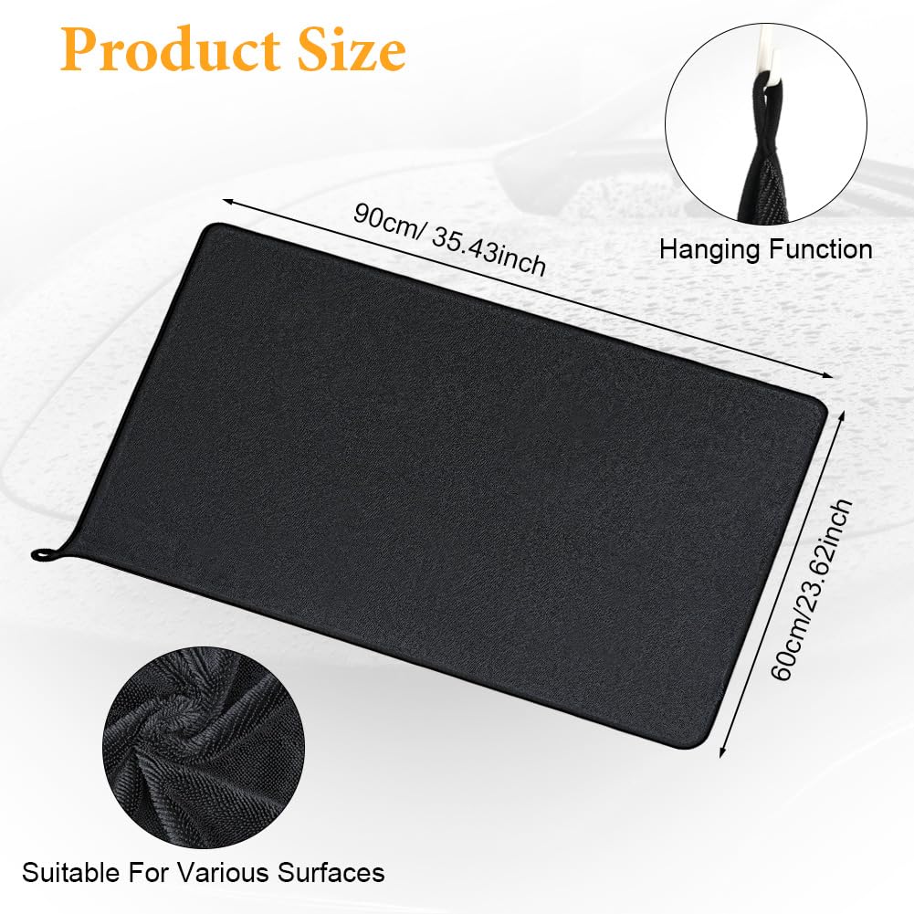 URAQT Mikrofasertücher Auto, 6 PCS 500GSM Mikrofasertücher Multifunktionales Motorrad Fusselfreie Handtuch,Reinigungstuch Microfasertuch für Auto Haushalt Küche Fenster - 30x40CM