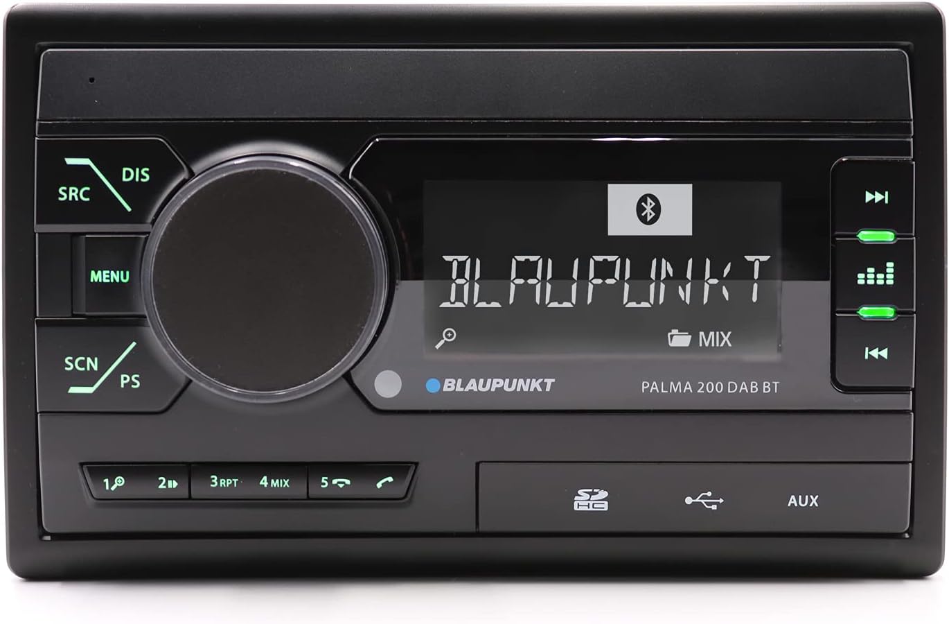 Blaupunkt Palma 200 DAB BT, 2-DIN Autoradio, DAB+, Bluetooth, Freisprecheinrichtung, USB, SD-Kartenleser, Aux-Eingang, 160 Watt, schwarz