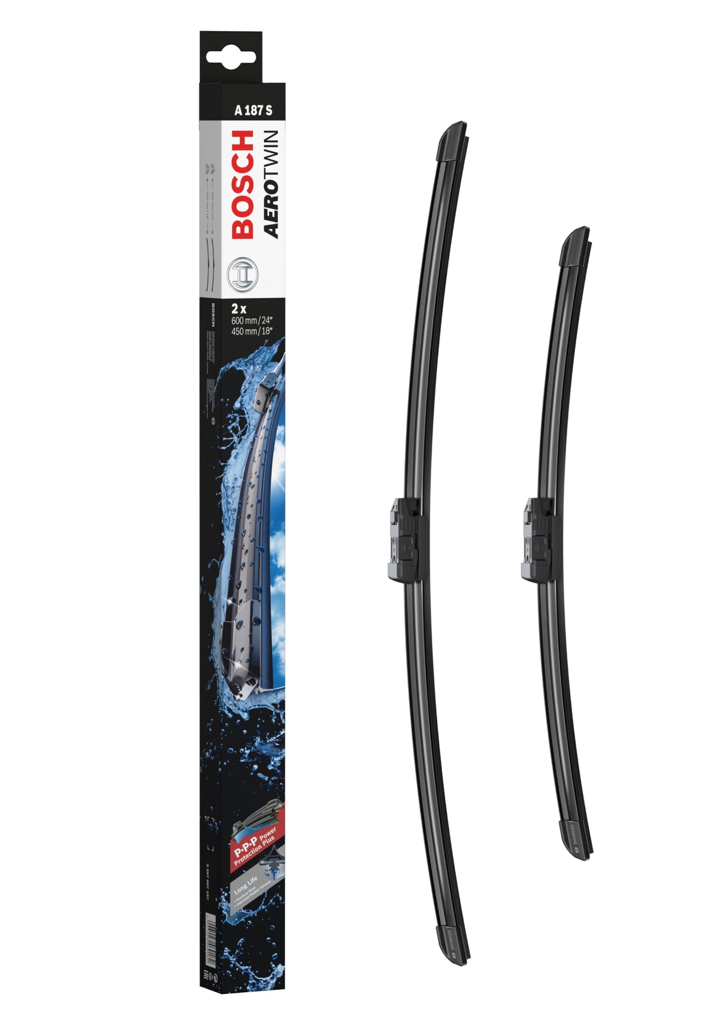 Bosch 3397007187 Wischblatt Satz Aerotwin A187S, Länge 600/450 mm