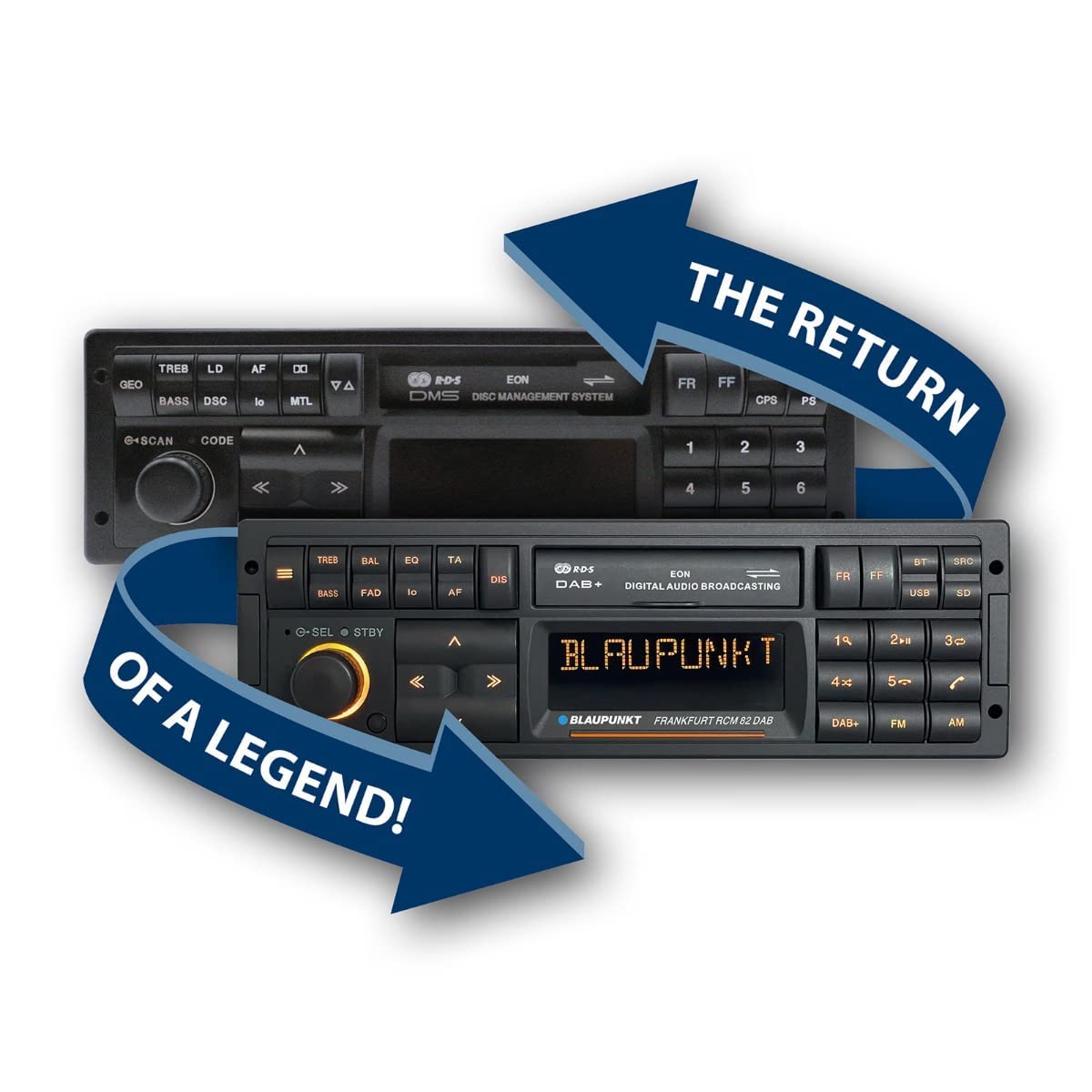 Blaupunkt Frankfurt RCM 82 Autoradio Anschluss für Lenkradfernbedienung, Bluetooth-Freisprecheinr & IR-Remote Control Scheckkartenfernbedienung