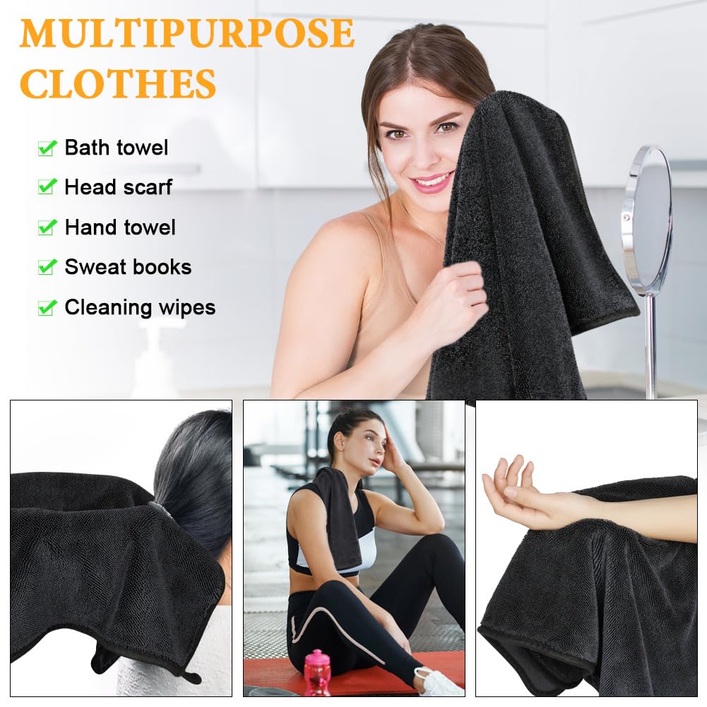 URAQT Mikrofasertücher Auto, 6 PCS 500GSM Mikrofasertücher Multifunktionales Motorrad Fusselfreie Handtuch,Reinigungstuch Microfasertuch für Auto Haushalt Küche Fenster - 30x40CM