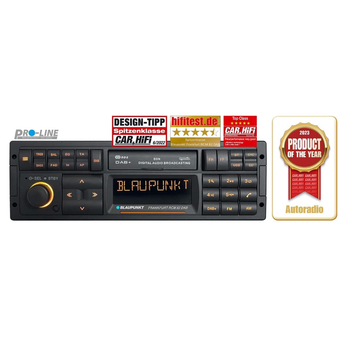 Blaupunkt Frankfurt RCM 82 Autoradio Anschluss für Lenkradfernbedienung, Bluetooth-Freisprecheinr & IR-Remote Control Scheckkartenfernbedienung