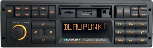 Blaupunkt Frankfurt RCM 82 DAB 1-DIN Car Radio, DAB+, Bluetooth, AUX; USB, SD Card Input, Steering Wheel Remote Control, Hands-Free Kit, Equalizer, 200 Watt, Black