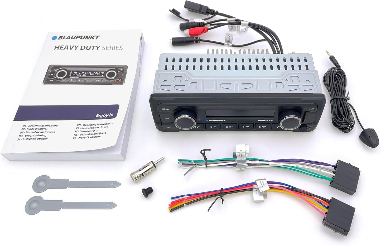 Blaupunkt Dublin 412, 1-DIN Autoradio, Bluetooth, AUX, USB, Freisprecheinrichtung, Lenkradfernbedienung, 200 Watt