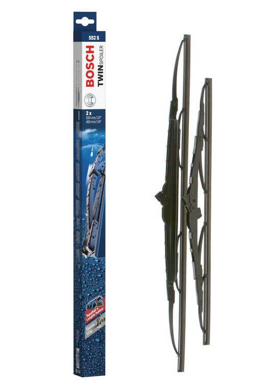 Bosch 552S wipers with spoiler Twin 550/400 mm