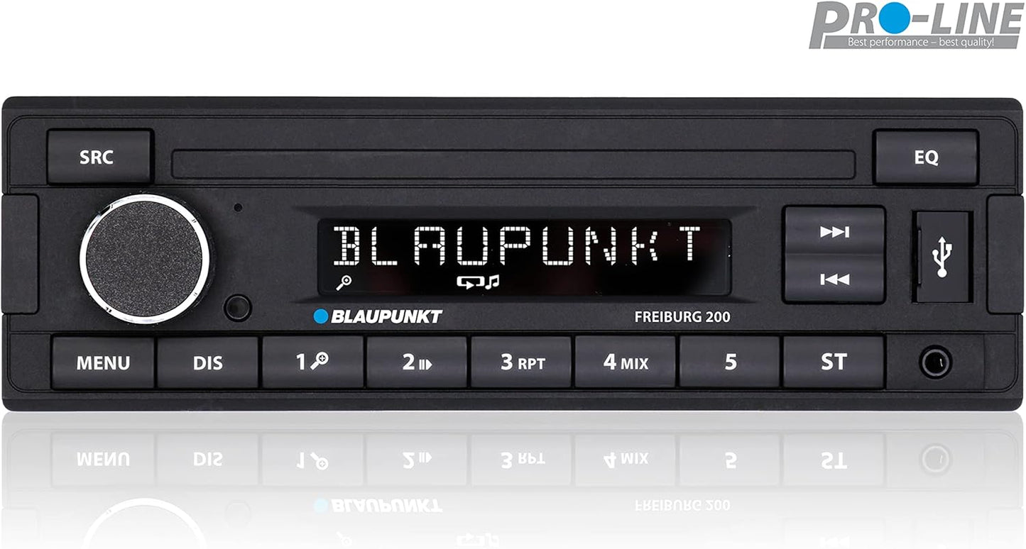 Blaupunkt Freiburg 200, 1-DIN Car Radio, USB, AUX Input, 200 W