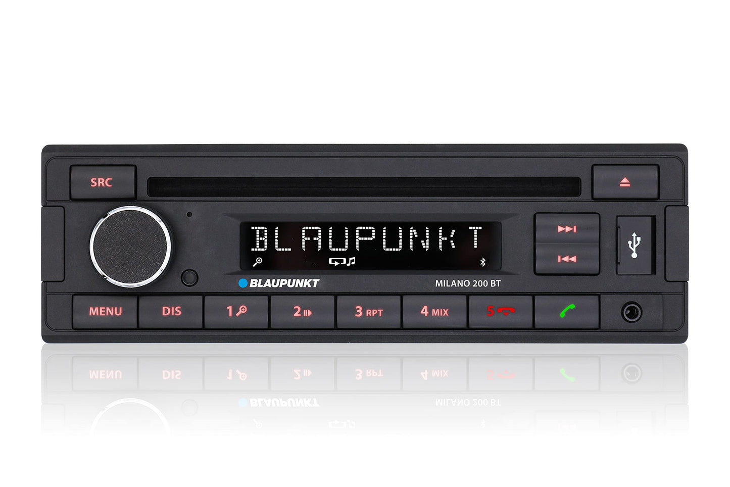 Blaupunkt Milano 200 BT, schwarz, 1-din