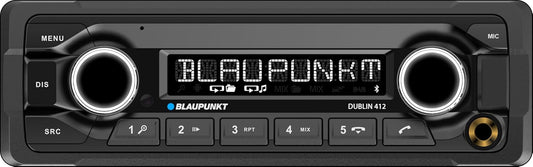 Blaupunkt Dublin 412, 1-DIN Autoradio, Bluetooth, AUX, USB, Freisprecheinrichtung, Lenkradfernbedienung, 200 Watt