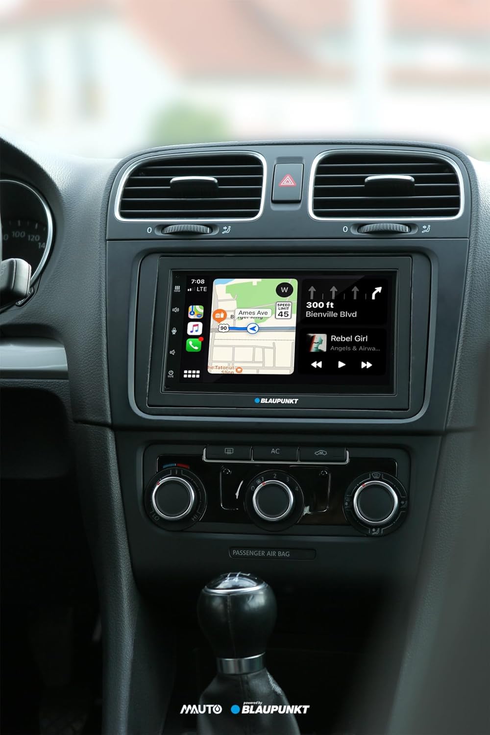 Blaupunkt Oslo 600 DAB, 2-DIN Car-Multimedia, 7 Zoll Touchscreen, Wireless CarPlay, Wireless Android Auto, DAB+, Bluetooth, Freisprecheinrichtung, USB, Eingang Rückfahrkamera, 180 Watt