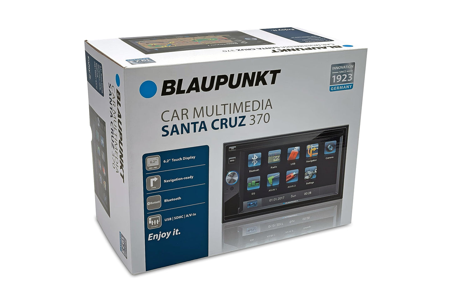 Blaupunkt Santa Cruz 370 Double DIN CD / MP3 Car Radio with Touchscreen/Bluetooth/USB/SD/iPod