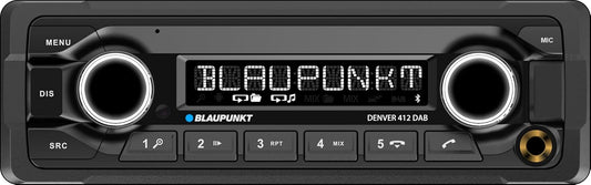 Blaupunkt Denver 412 DAB, 1-DIN Autoradio, DAB+, Bluetooth, AUX, USB, Freisprecheinrichtung, Lenkradfernbedienung, 200 Watt