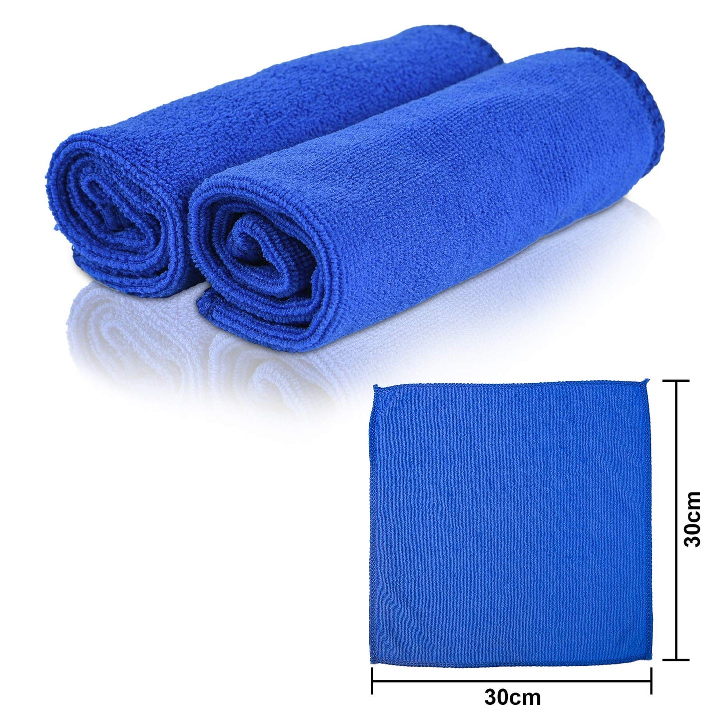 URAQT Mikrofasertücher Auto, 6 PCS 500GSM Mikrofasertücher Multifunktionales Motorrad Fusselfreie Handtuch,Reinigungstuch Microfasertuch für Auto Haushalt Küche Fenster - 30x40CM