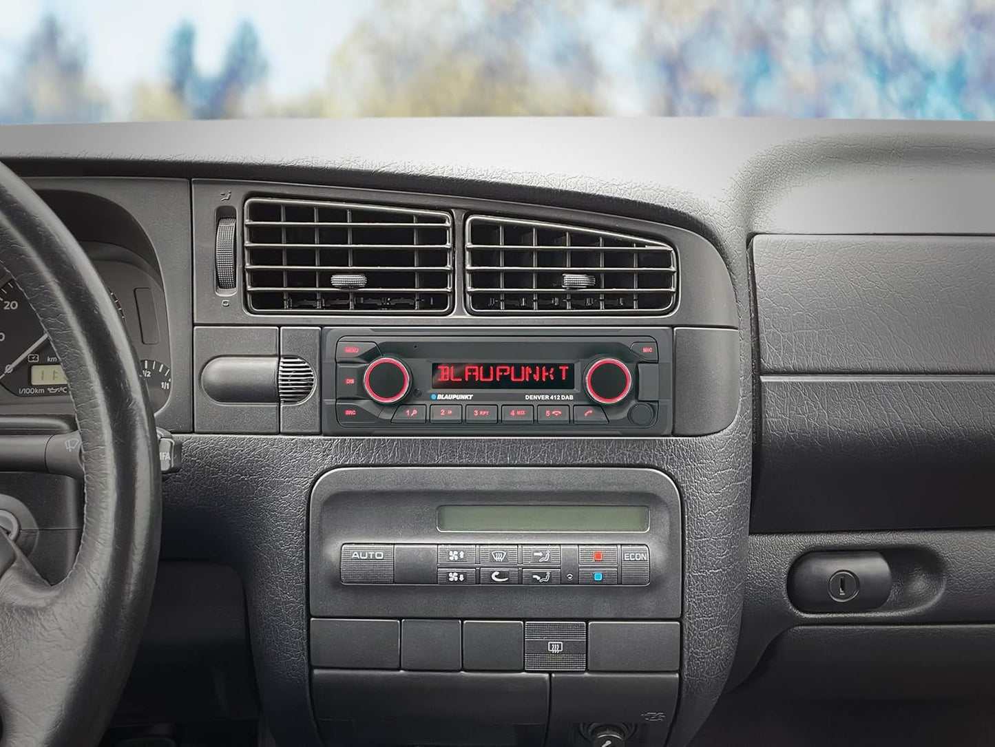 Blaupunkt Denver 412 DAB, 1-DIN Autoradio, DAB+, Bluetooth, AUX, USB, Freisprecheinrichtung, Lenkradfernbedienung, 200 Watt