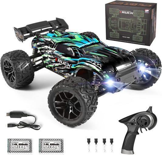 HAIBOXING Ferngesteuertes Auto, 2,4 GHz 1:18 Proportional 4WD 36+ km/h Hobby Offroad Monster RC Truck, wasserdichte RC Truggy RTR Geländegängig Spielzeug