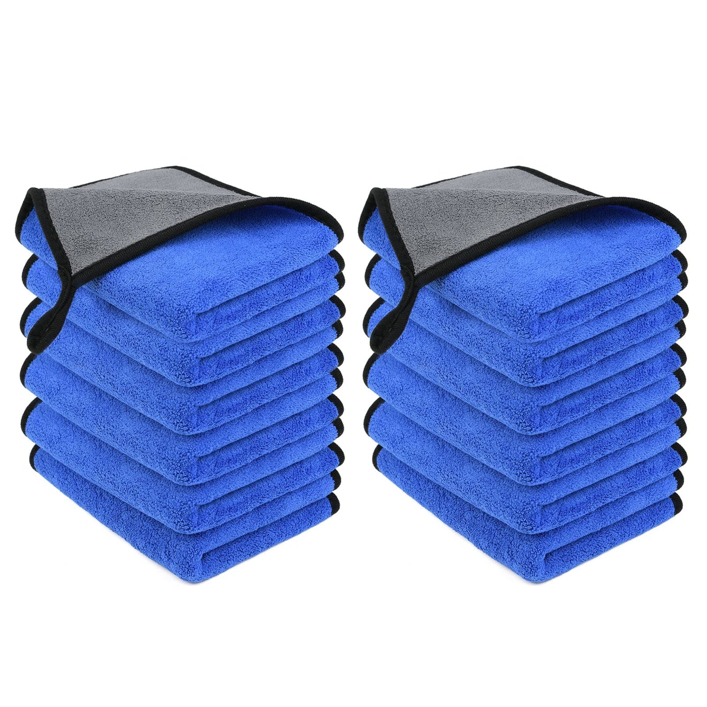 URAQT Mikrofasertücher Auto, 6 PCS 500GSM Mikrofasertücher Multifunktionales Motorrad Fusselfreie Handtuch,Reinigungstuch Microfasertuch für Auto Haushalt Küche Fenster - 30x40CM